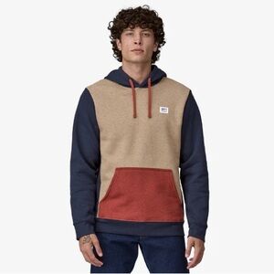 Navy and Tan Hoodie